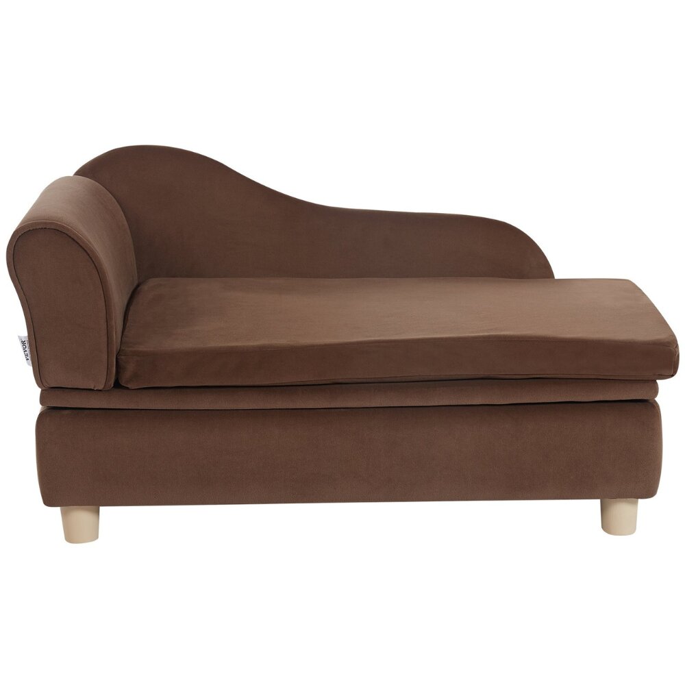 Naminių gyvūnėlių sofa-guolis Vevor, rudas,760x450x415mm kaina ir informacija | Guoliai, pagalvėlės | pigu.lt