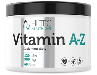 Hi Tec Health Line Vitamin A-Z 120 tabs. цена и информация | Витамины | pigu.lt