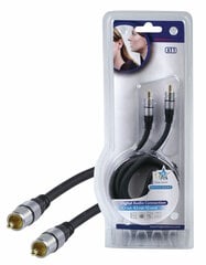 HQ silver professional RCA-RCA, 2.5m kaina ir informacija | Kabeliai ir laidai | pigu.lt