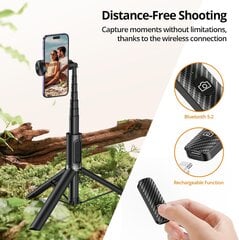 ATUMTEK "Bluetooth" asmenukių lazdos trikojis ištraukiamas "viskas viename kaina ir informacija | Asmenukių lazdos (selfie sticks) | pigu.lt