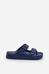 Lightweight Boys' Foam Sandals with Buckles Navy Adirnaca 32566-18 цена и информация | Спортивная обувь, кроссовки для женщин | pigu.lt