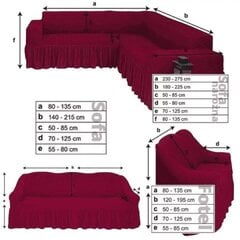 Naujos kokybės baldų dangtis su stilingu sijonu! Idealus užvalkalas jūsų namams - išsiskirkite iš minios su šiuo unikaliu dizainu. kaina ir informacija | Kiti priedai baldams | pigu.lt