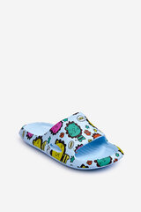 Children's Light Foam Slippers Lion Motif Blue Esther 26178-18 kaina ir informacija | Sportiniai bateliai, kedai moterims | pigu.lt