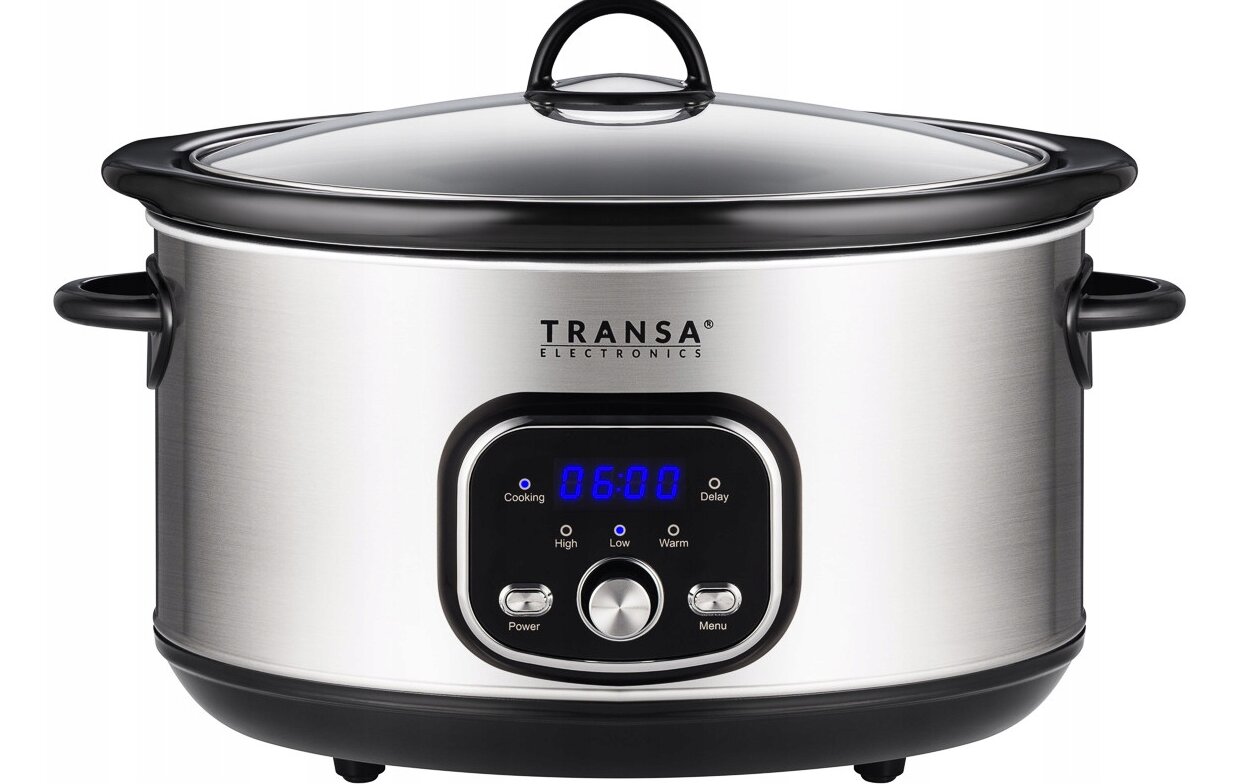 Lėto virimo viryklė "Transa Electronics SlowCooker Medium" 4,5 l sidabrinė/pilka 280 W цена и информация | Garų puodai, daugiafunkciai puodai | pigu.lt