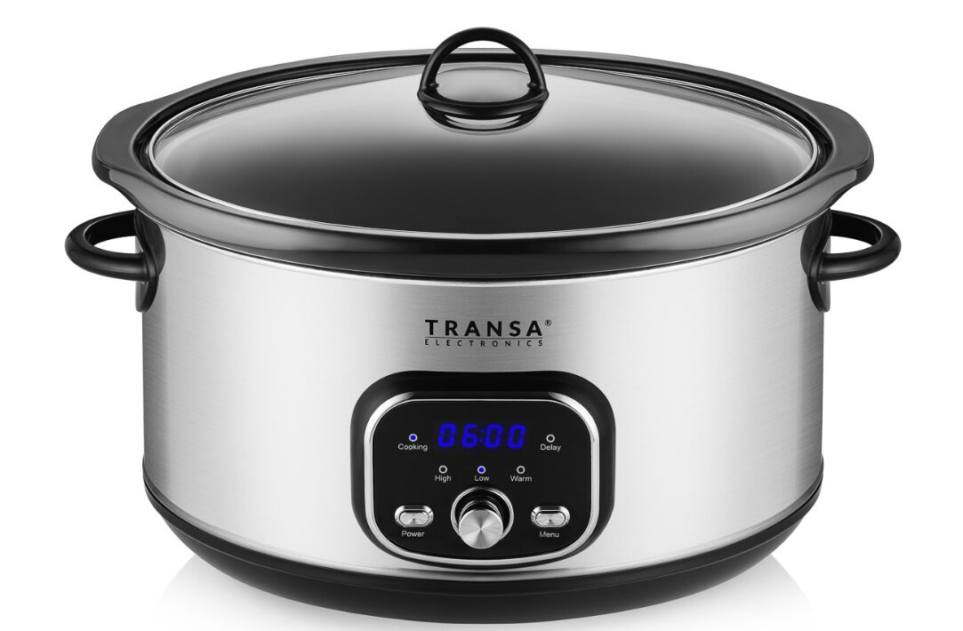 Lėto virimo viryklė "Transa Electronics SlowCooker Medium" 4,5 l sidabrinė/pilka 280 W цена и информация | Garų puodai, daugiafunkciai puodai | pigu.lt