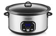 Lėto virimo viryklė "Transa Electronics SlowCooker Medium" 4,5 l sidabrinė/pilka 280 W цена и информация | Garų puodai, daugiafunkciai puodai | pigu.lt