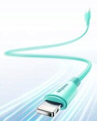 INNOSTYLE JAZZY USB-C LIGHTNING MFI GREITOJO ĮKROVIMO KABELIS IPHONE KEVLARUI 1 M ŽALIAS kaina ir informacija | Krovikliai telefonams | pigu.lt