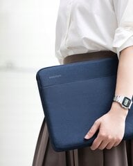 INNOSTYLE NEŠIOJAMOJO KOMPIUTERIO KREPŠYS 13" VANDENIUI ATSPARUS DĖKLAS OMNIPROTECT SLIM BLUE kaina ir informacija | Krepšiai, kuprinės, dėklai kompiuteriams | pigu.lt