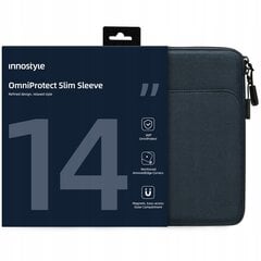 INNOSTYLE 14" NEŠIOJAMOJO KOMPIUTERIO KREPŠYS VANDENIUI ATSPARUS DĖKLAS OMNIPROTECT SLIM BLUE kaina ir informacija | Krepšiai, kuprinės, dėklai kompiuteriams | pigu.lt