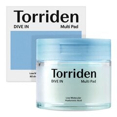 Прокладки Torriden DIVE-IN Low Molecule Hyaluronic Acid Multi Pad 80 шт. цена и информация | Средства для очищения лица | pigu.lt