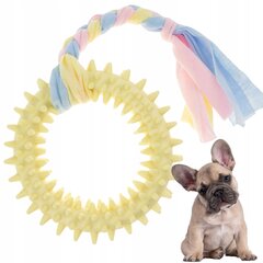 Šunų žaislas su virvele minkštas žiedas šuniukui su skirtukais kaina ir informacija | Žaislai šunims | pigu.lt