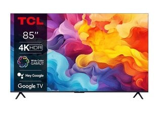 TCL 85V6B televizorius 2,16 m (85") 4K Ultra HD Smart TV Wi-Fi Juoda kaina ir informacija | Televizoriai | pigu.lt