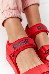 Women's Sport Sandals Big Star HH274A027 Red 15509-21 цена и информация | Женские босоножки | pigu.lt