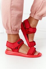 Women's Sport Sandals Big Star HH274A027 Red 15509-21 цена и информация | Женские босоножки | pigu.lt