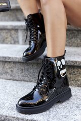 Women's High Boots With Skull GOE II2N4047 Black 16650-21 цена и информация | Женские сапоги | pigu.lt