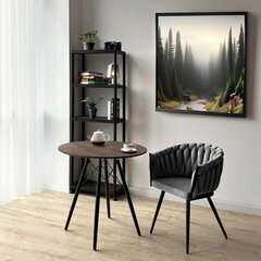 ASTON VELVET austinė aksominė kėdė, grafitas kaina ir informacija | Virtuvės ir valgomojo kėdės | pigu.lt