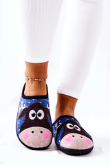 Warming slippers Model Reindeer Blue Elodie 17811-21 цена и информация | Женские тапочки | pigu.lt