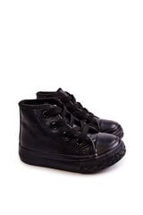 Children's Leather High Sneakers Black Marney 19094-150 цена и информация | Детские сапоги | pigu.lt