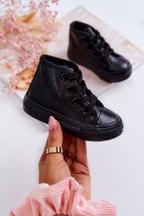 Children's Leather High Sneakers Black Marney 19094-150 цена и информация | Детские сапоги | pigu.lt