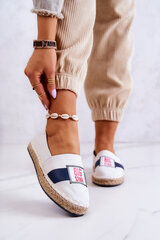 Women's Slip-On Espadrilles Big Star JJ274964 White and Navy Blue 19290-21 цена и информация | Женские туфли | pigu.lt