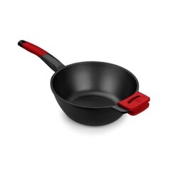 Wok keptuvė BRA PREMIERE Raudona / Juoda (Ø 28 cm) kaina ir informacija | Keptuvės | pigu.lt