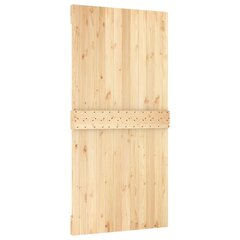 Stumdomos durys su įrangos rinkiniu, 100x210cm, pušies masyvas kaina ir informacija | Vidaus durys | pigu.lt