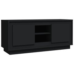 Televizoriaus spintelė, juodos spalvos, 102x35x45cm, mediena kaina ir informacija | TV staliukai | pigu.lt