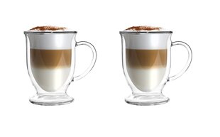 Vialli Design latte puodelis dvigubo stiklo sienelėmis Amo, 250 ml, 2 vnt. kaina ir informacija | Taurės, puodeliai, ąsočiai | pigu.lt