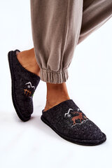 Domestic slippers Big Star KK276018 Black and Beige 22435-21 цена и информация | Женские тапочки | pigu.lt