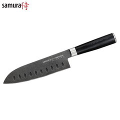 Самый большой сантоку Samura MO-V Stonewash 7.0''/180 мм из AUS 8 японской из стали 59 HRC цена и информация | Ножи и аксессуары для них | pigu.lt