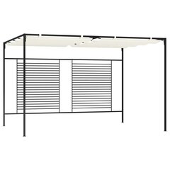 Pavėsinė su įtraukiamu stogu, kreminė, 3x4x2,3m, 180g/m² цена и информация | Беседки, навесы, тенты | pigu.lt