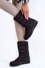 Warm Wedge Snow Boots Black Calena 22631-21 цена и информация | Женские сапоги | pigu.lt