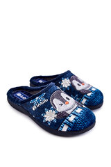 Women's Home Slippers Penguins Inblu EC-81-004 Navy blue 22765-21 цена и информация | Женские тапочки | pigu.lt