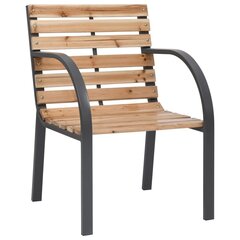 Sodo kėdės , 2 vnt., ruda kaina ir informacija | Lauko kėdės, foteliai, pufai | pigu.lt