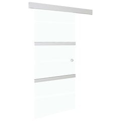 Stumdomos durys su stabdikliais , 90x205 cm, stiklas ir aliuminis kaina ir informacija | Vidaus durys | pigu.lt