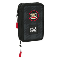 Школьный пенал с аксессуарами Paul Frank Campers, черный, 2.5 x 19.5 x 4 см, 28 шт цена и информация | Пеналы | pigu.lt