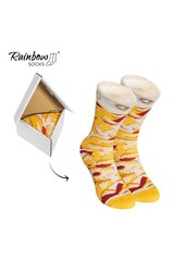 Rainbow Socks 1 Pair Hawaiian Pizza Socks 23541-250 цена и информация | Женские носки | pigu.lt