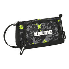 Школьный пенал Kelme Jungle, чёрный / серый / лимонный, 20 x 11 x 8.5 cм цена и информация | Пеналы | pigu.lt