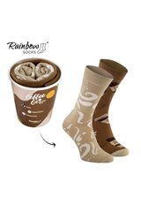 Rainbow Socks Caffe Latte 1 Pair 23601-250 цена и информация | Женские носки | pigu.lt