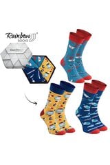 Rainbow Socks For nurses and nurses Of 3 Pairs 23610-250 цена и информация | Женские носки | pigu.lt