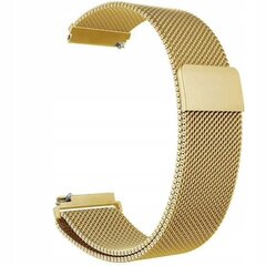SC Milanese 22 mm auksinis elegantiškas universalus laikročio dirželis kaina ir informacija | Išmaniųjų laikrodžių ir apyrankių priedai | pigu.lt