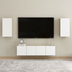 Televizoriaus spintelės, 2 vnt, 30,5x30x60 cm, baltos цена и информация | Тумбы под телевизор | pigu.lt