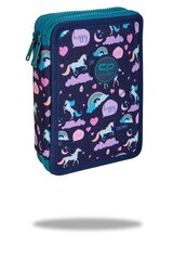 Forminis dviejų skyrių penalas su priedais CoolPack Jumper XL Happy Unicorn E77549 kaina ir informacija | Penalai | pigu.lt