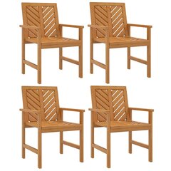 4 - ių sodo valgomojo kėdžių komplektas , rudas kaina ir informacija | Lauko kėdės, foteliai, pufai | pigu.lt