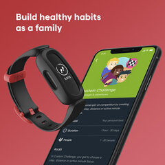 Fitbit Ace 3 Black/Sport Red kaina ir informacija | Išmaniosios apyrankės (fitness tracker) | pigu.lt