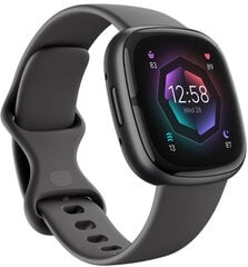 Fitbit Sense 2, Shadow Grey/Graphite FB521BKGB цена и информация | Смарт-часы (smartwatch) | pigu.lt