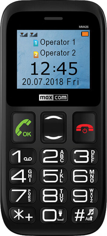 Maxcom Comfort MM426 4 GB Black kaina ir informacija | Mobilieji telefonai | pigu.lt