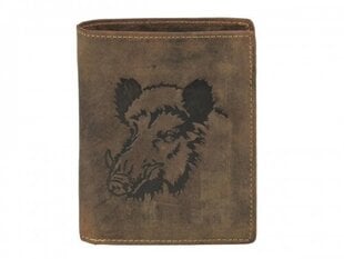 Piniginė su šerno dekoracija Greenburry 1701-Wild Boar-25 234130510 цена и информация | Мужские кошельки | pigu.lt