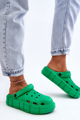 Moterų putų "Crocs" ant platformos Green Beckett 24260-27 kaina ir informacija | Šlepetės moterims | pigu.lt