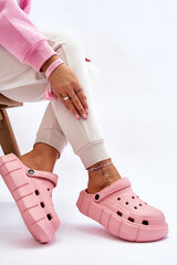 Moterų putų platforma Crocs Pink Beckett 24263-27 kaina ir informacija | Šlepetės moterims | pigu.lt